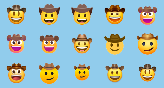  Cowboy Hat Face Emoji