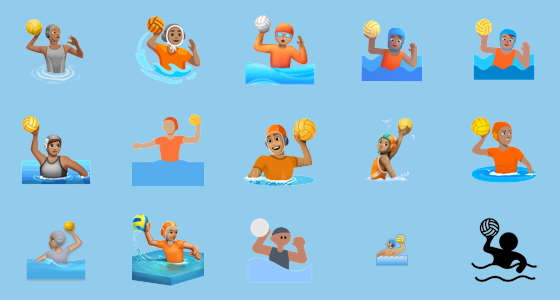 🤽🏽 Person Playing Water Polo: Medium Skin Tone Emoji | Meaning, Copy ...