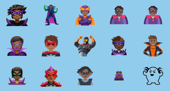 π¦ΉπΎ Supervillain: Medium-Dark Skin Tone on Google Noto Color Emoji 16.0 ...
