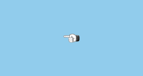 White Left Pointing Index Emoji | Meaning, Copy And Paste