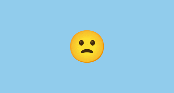 ☹️ Faccina Imbronciata Emoji on Noto Color Emoji, Animated 14.0