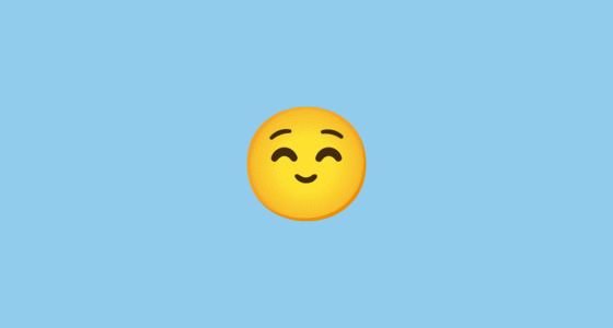 ๐ Kissing Face with Closed Eyes Emoji on Noto Color Emoji, Animated 15.0