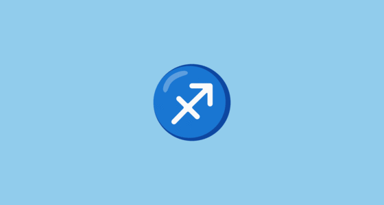 ♐ Sagittarius Emoji on Noto Color Emoji, Animated 15.0