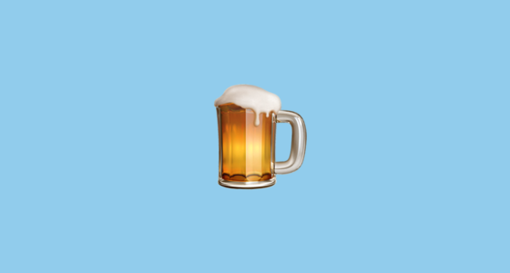 🍺 啤酒 Emoji on Apple iOS 11.1