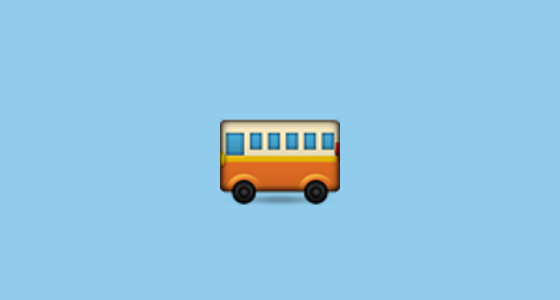 🚌 Bus Emoji on Apple iOS 4.0