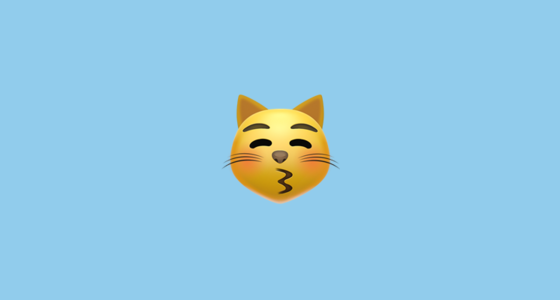 😽 Kussende Kat Emoji on Apple iOS 12.1