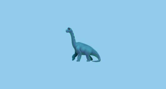 🦕 Sauropod Emoji on Apple iOS 12.2