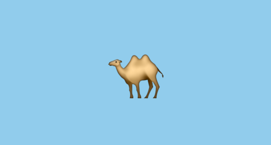 π« Two-Hump Camel Emoji on Apple iOS 6.0