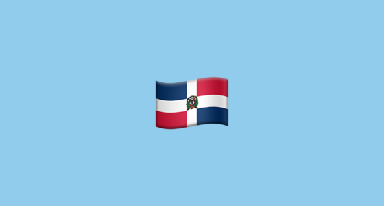 🇩🇴 Bandera: República Dominicana Emoji on Apple iOS 13.2