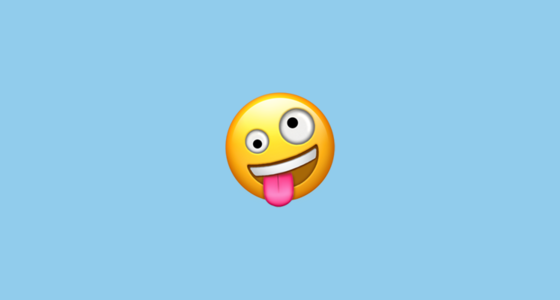 🤪 Zany Face Emoji on Apple iOS 13.2