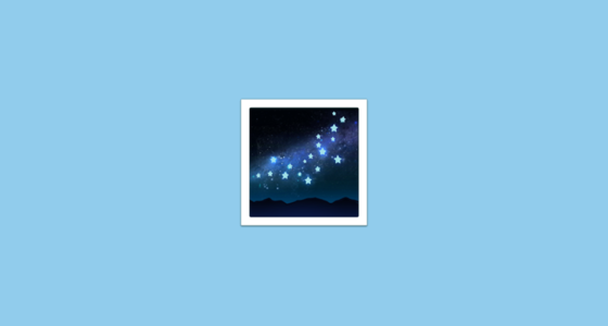🌌 Milky Way Emoji on Apple iOS 13.3