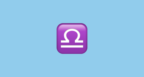 ♎ Libra Emoji on Apple iOS 14.5