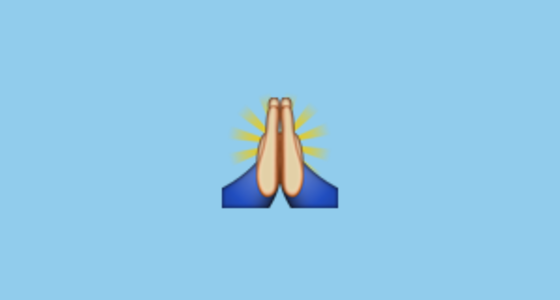 🙏 Folded Hands Emoji on Apple iOS 5.0