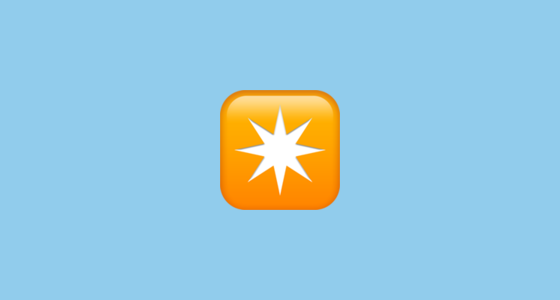 ️ Eight-Pointed Star Emoji on Apple iOS 14.6