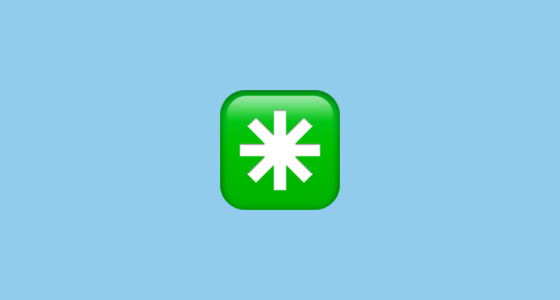 ️ Eight-Spoked Asterisk Emoji on Apple iOS 14.6