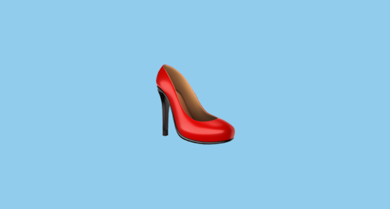 👠 High-Heeled Shoe Emoji on Apple iOS 15.4