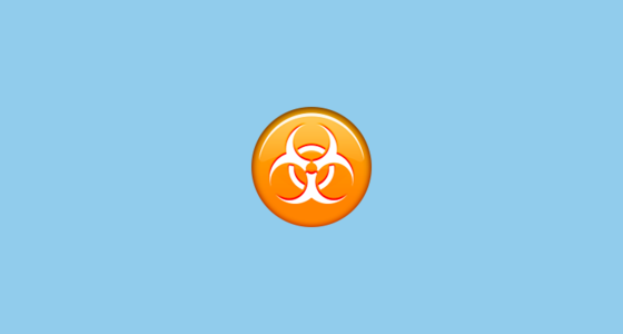 ☣️ Biohazard Emoji on Apple iOS 9.1