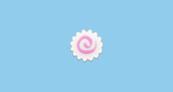 ๐ฅ Fish Cake with Swirl Emoji on Apple iOS 9.1