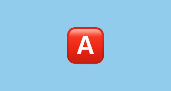 π
°οΈ A Button (Blood Type) Emoji on Apple iOS 16.4