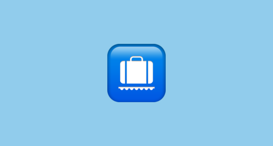π Baggage Claim Emoji on Apple iOS 16.4