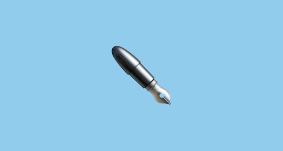 ️ Black Nib Emoji on Apple iOS 16.4