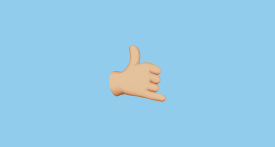Ios Hand Icon Call 🤙🏼 Call Me Hand: Medium-Light Skin Tone Emoji on Apple iOS 16.4