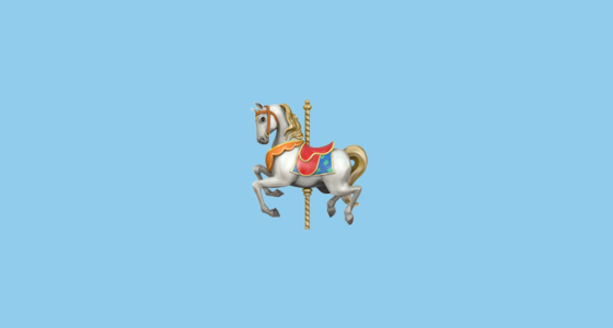 π Carousel Horse Emoji on Apple iOS 16.4