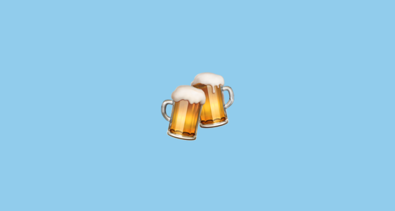 π» Clinking Beer Mugs Emoji on Apple iOS 16.4
