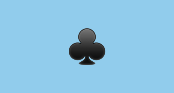 ♣️ Club Suit Emoji on Apple iOS 16.4