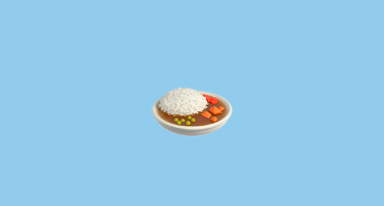 π Curry Rice Emoji on Apple iOS 16.4
