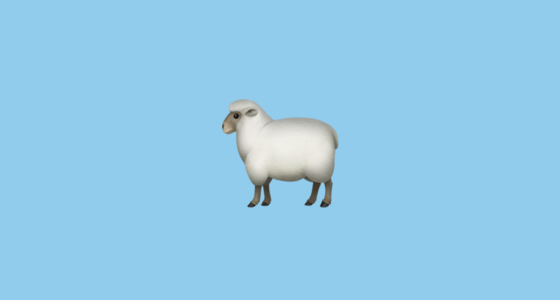 🐑 母羊 Emoji on Apple iOS 16.4