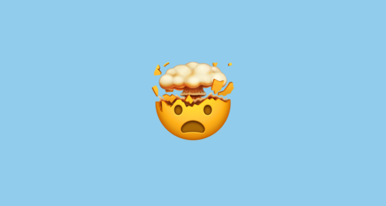 🤯 Cabeza Explotando Emoji on Apple iOS 16.4