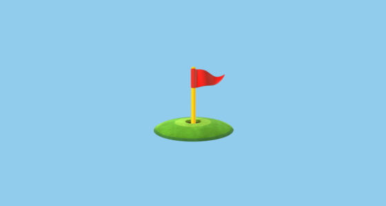 ⛳ Flag in Hole Emoji on Apple iOS 16.4