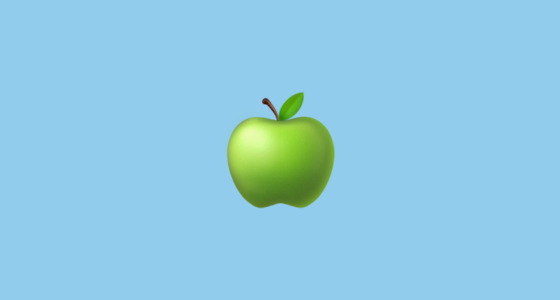 🍏 Green Apple Emoji on Apple iOS 16.4
