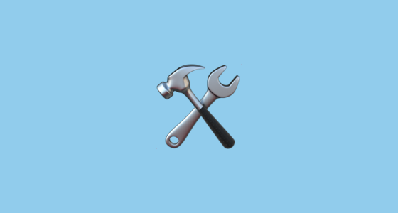 🛠️ Hammer and Wrench Emoji on Apple iOS 16.4