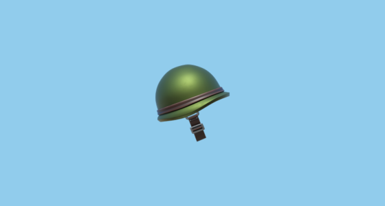 🪖 Military Helmet Emoji on Apple iOS 16.4