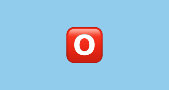 π
ΎοΈ O Button (Blood Type) Emoji on Apple iOS 16.4
