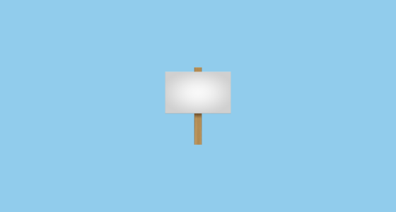 🪧 Placard Emoji on Apple iOS 16.4