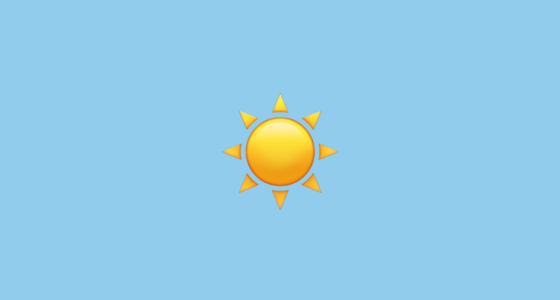 ☀️ Sun Emoji on Apple iOS 16.4