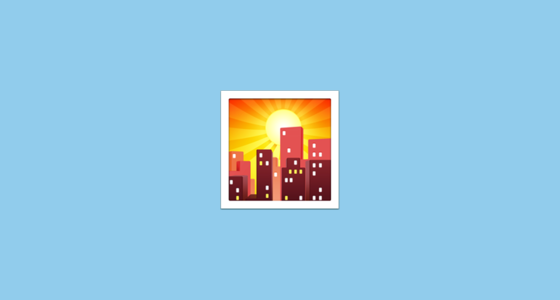 🌇 일몰 Emoji on Apple iOS 16.4