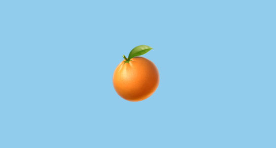 ๐ Tangerine Emoji on Apple iOS 16.4