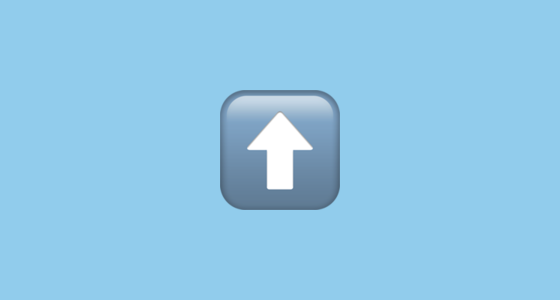 ⬆️ Up Arrow Emoji on Apple iOS 16.4