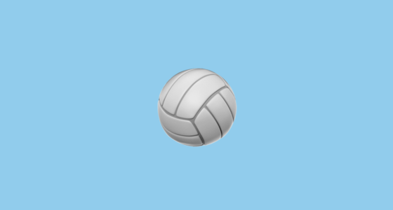 π Volleyball Emoji on Apple iOS 16.4