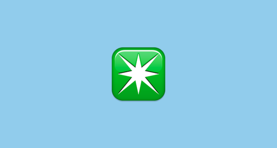 ️ Eight-Spoked Asterisk Emoji on Apple iOS 9.3