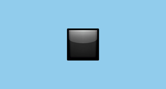 ️ Black Medium Square Emoji on Apple iOS 8.3