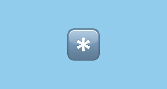 *️⃣ Keycap Asterisk Emoji on Apple iOS 10.0