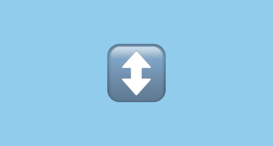 ↕️ Up-Down Arrow Emoji on Apple iOS 10.2