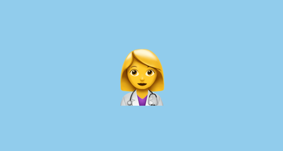 👩‍⚕️ Woman Health Worker Emoji on Apple iOS 10.3