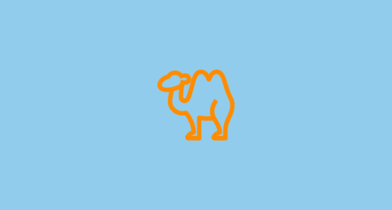 π« Two-Hump Camel Emoji on au by KDDI Type F