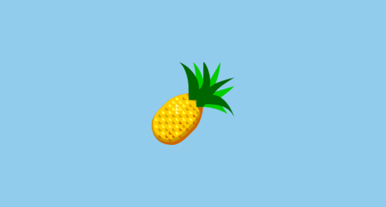🍍 Piña Emoji on au by KDDI Type D-3